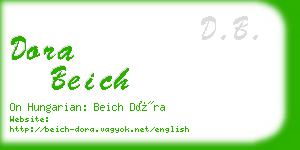 dora beich business card